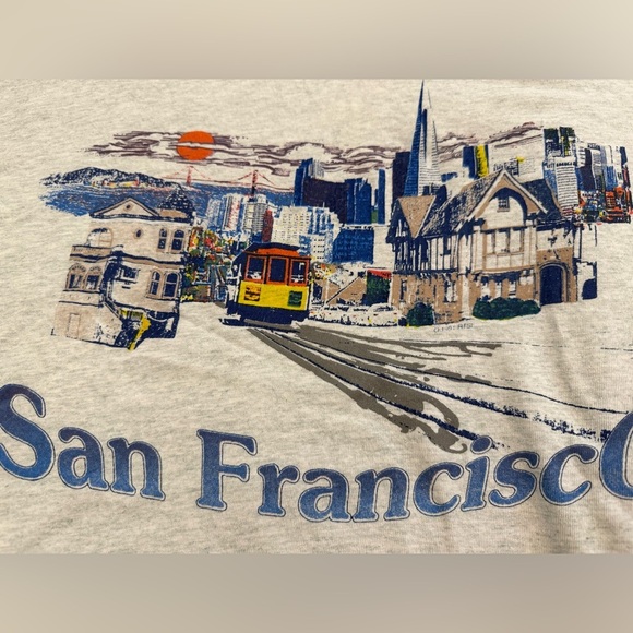 Vintage San Francisco T Shirt Fruit of the Loom Made in USA Size XL - Picture 10 of 12